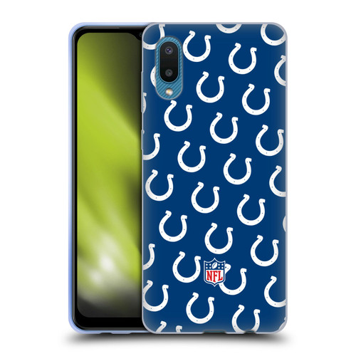NFL Indianapolis Colts Artwork Patterns Soft Gel Case for Samsung Galaxy A02/M02 (2021)