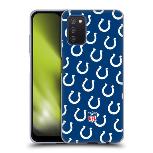NFL Indianapolis Colts Artwork Patterns Soft Gel Case for Samsung Galaxy A03s (2021)