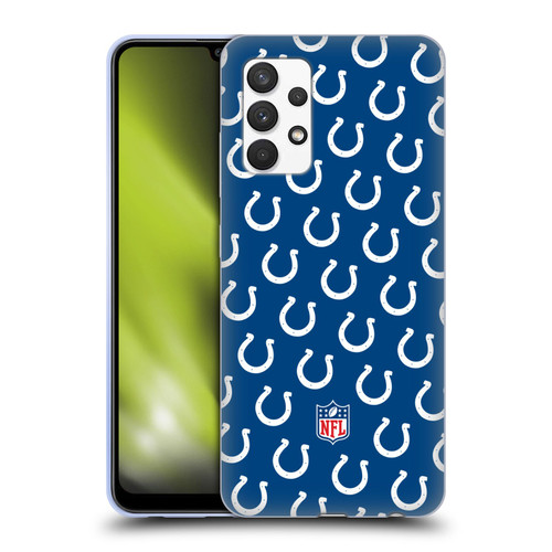 NFL Indianapolis Colts Artwork Patterns Soft Gel Case for Samsung Galaxy A32 (2021)