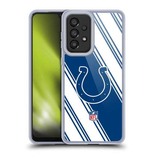 NFL Indianapolis Colts Artwork Stripes Soft Gel Case for Samsung Galaxy A33 5G (2022)