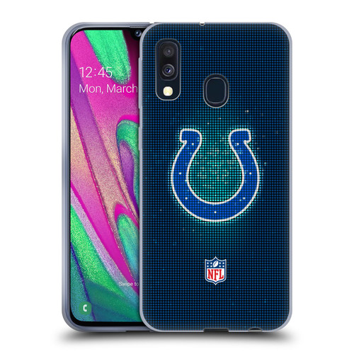 NFL Indianapolis Colts Artwork LED Soft Gel Case for Samsung Galaxy A40 (2019)