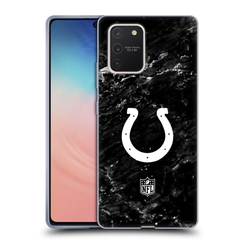 NFL Indianapolis Colts Artwork Marble Soft Gel Case for Samsung Galaxy S10 Lite