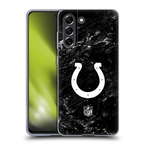 NFL Indianapolis Colts Artwork Marble Soft Gel Case for Samsung Galaxy S21 FE 5G