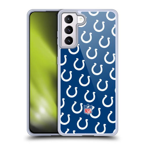 NFL Indianapolis Colts Artwork Patterns Soft Gel Case for Samsung Galaxy S21+ 5G