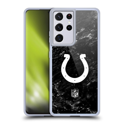 NFL Indianapolis Colts Artwork Marble Soft Gel Case for Samsung Galaxy S21 Ultra 5G