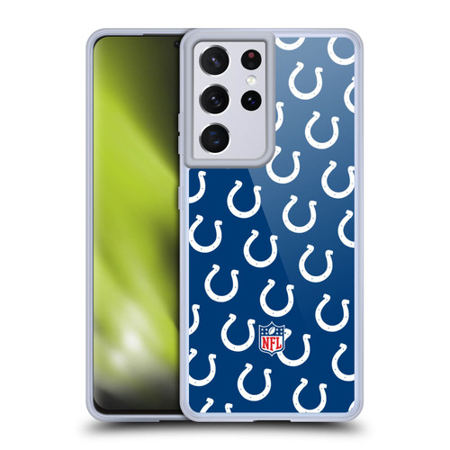 NFL Indianapolis Colts Artwork Patterns Soft Gel Case for Samsung Galaxy S21 Ultra 5G