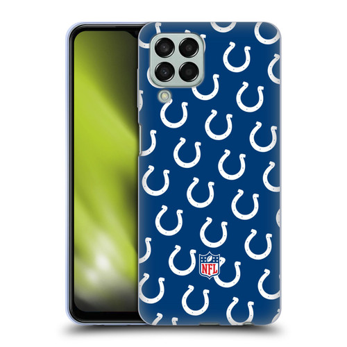 NFL Indianapolis Colts Artwork Patterns Soft Gel Case for Samsung Galaxy M33 (2022)