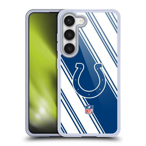 NFL Indianapolis Colts Artwork Stripes Soft Gel Case for Samsung Galaxy S23 5G