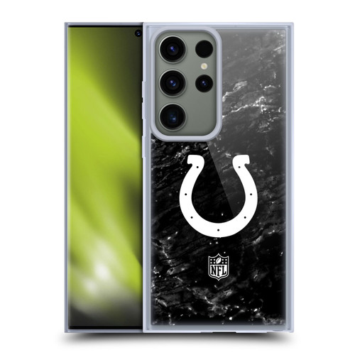 NFL Indianapolis Colts Artwork Marble Soft Gel Case for Samsung Galaxy S23 Ultra 5G