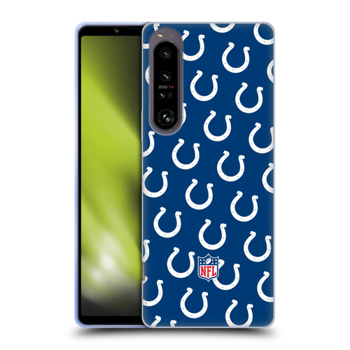 NFL Indianapolis Colts Artwork Patterns Soft Gel Case for Sony Xperia 1 IV