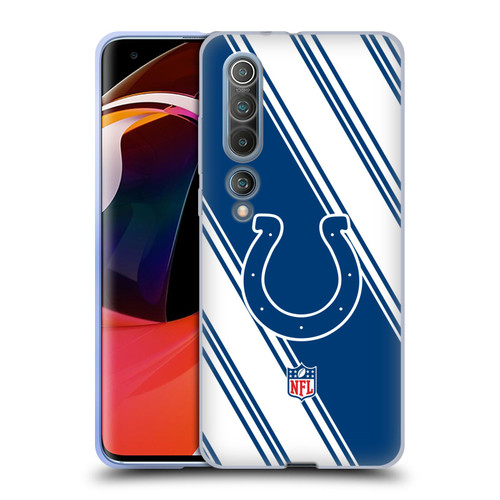 NFL Indianapolis Colts Artwork Stripes Soft Gel Case for Xiaomi Mi 10 5G / Mi 10 Pro 5G