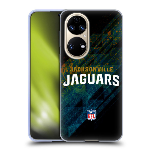 NFL Jacksonville Jaguars Logo Blur Soft Gel Case for Huawei P50