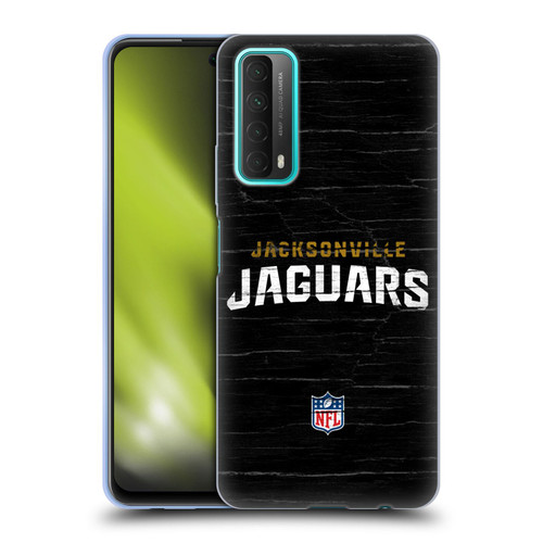 NFL Jacksonville Jaguars Logo Distressed Look Soft Gel Case for Huawei P Smart (2021)