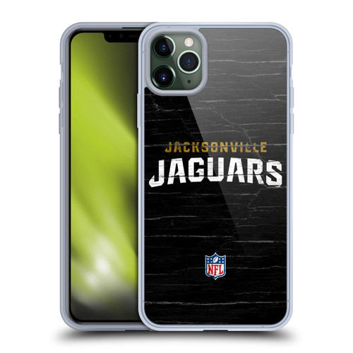 NFL Jacksonville Jaguars Logo Distressed Look Soft Gel Case for Apple iPhone 11 Pro Max