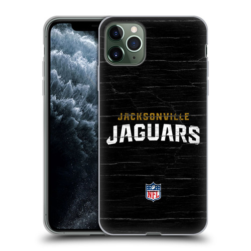 NFL Jacksonville Jaguars Logo Distressed Look Soft Gel Case for Apple iPhone 11 Pro Max