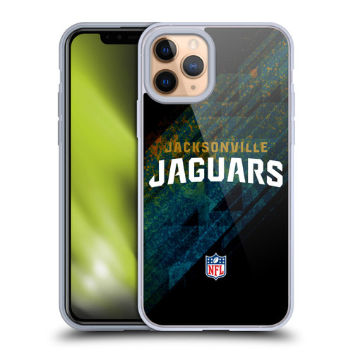 NFL Jacksonville Jaguars Logo Blur Soft Gel Case for Apple iPhone 11 Pro