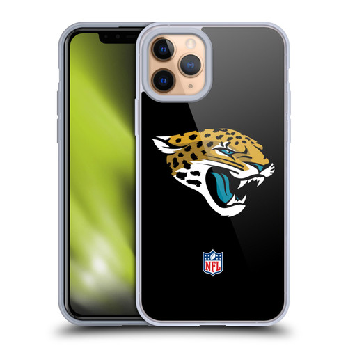 NFL Jacksonville Jaguars Logo Plain Soft Gel Case for Apple iPhone 11 Pro
