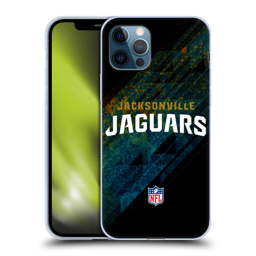 NFL Jacksonville Jaguars Logo Blur Soft Gel Case for Apple iPhone 12 / iPhone 12 Pro