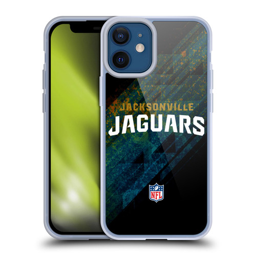 NFL Jacksonville Jaguars Logo Blur Soft Gel Case for Apple iPhone 12 Mini