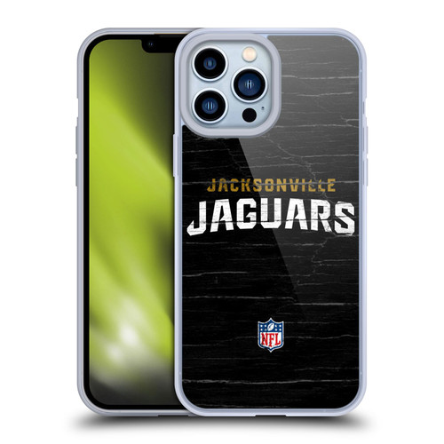 NFL Jacksonville Jaguars Logo Distressed Look Soft Gel Case for Apple iPhone 13 Pro Max