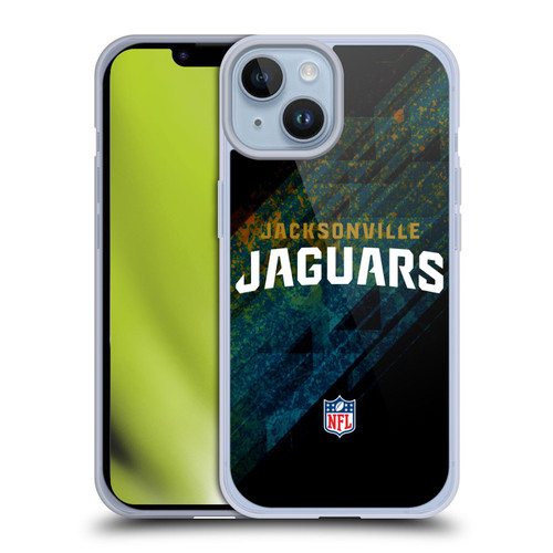 NFL Jacksonville Jaguars Logo Blur Soft Gel Case for Apple iPhone 14