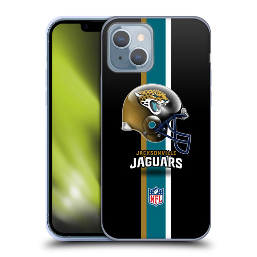 NFL Jacksonville Jaguars Logo Helmet Soft Gel Case for Apple iPhone 14
