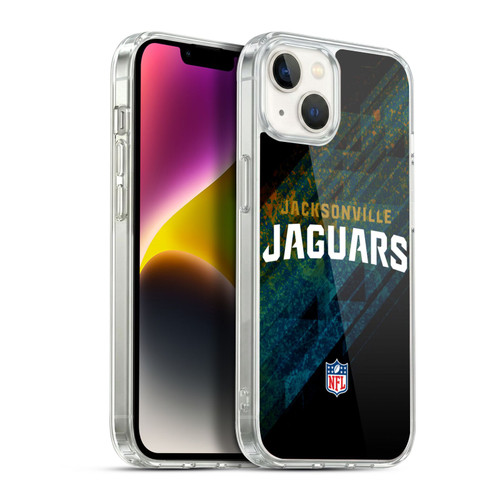 NFL Jacksonville Jaguars Logo Blur Soft Gel Case for Apple iPhone 14 Plus & MagSafe