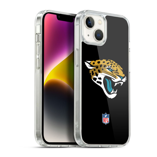 NFL Jacksonville Jaguars Logo Plain Soft Gel Case for Apple iPhone 14 Plus & MagSafe