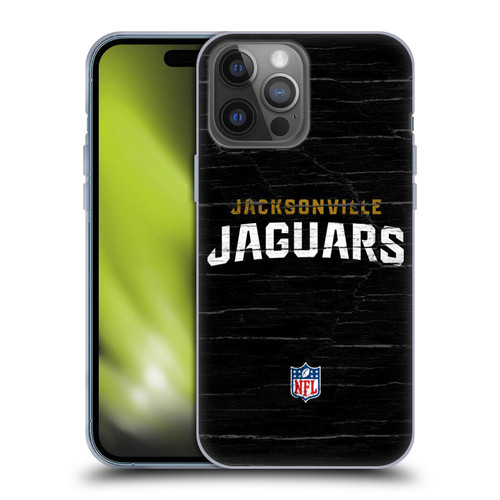 NFL Jacksonville Jaguars Logo Distressed Look Soft Gel Case for Apple iPhone 14 Pro Max