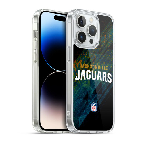 NFL Jacksonville Jaguars Logo Blur Soft Gel Case for Apple iPhone 14 Pro & MagSafe