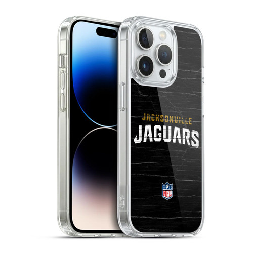 NFL Jacksonville Jaguars Logo Distressed Look Soft Gel Case for Apple iPhone 14 Pro & MagSafe