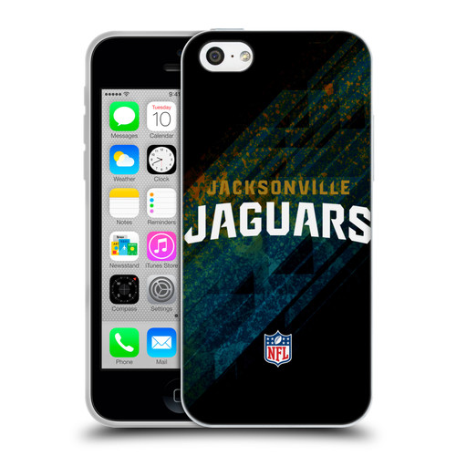 NFL Jacksonville Jaguars Logo Blur Soft Gel Case for Apple iPhone 5c