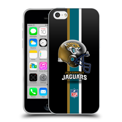 NFL Jacksonville Jaguars Logo Helmet Soft Gel Case for Apple iPhone 5c