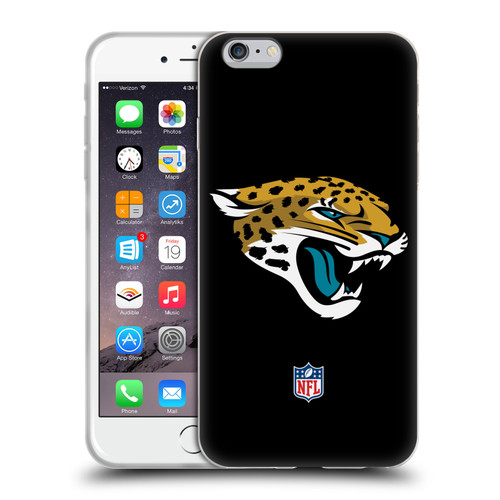 NFL Jacksonville Jaguars Logo Plain Soft Gel Case for Apple iPhone 6 Plus / iPhone 6s Plus