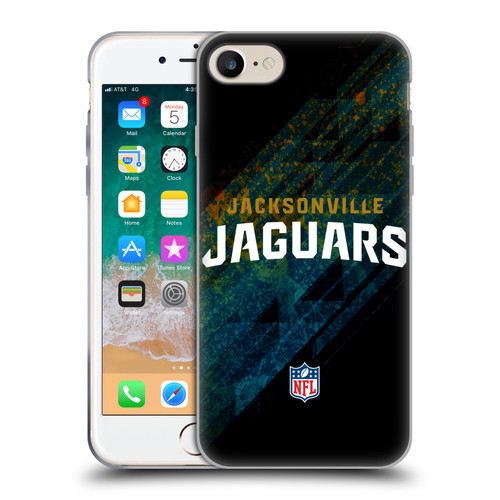 NFL Jacksonville Jaguars Logo Blur Soft Gel Case for Apple iPhone 7 / 8 / SE 2020 & 2022