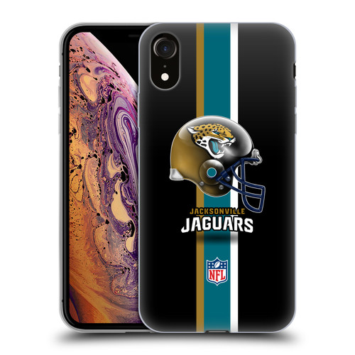 NFL Jacksonville Jaguars Logo Helmet Soft Gel Case for Apple iPhone XR