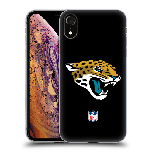 NFL Jacksonville Jaguars Logo Plain Soft Gel Case for Apple iPhone XR