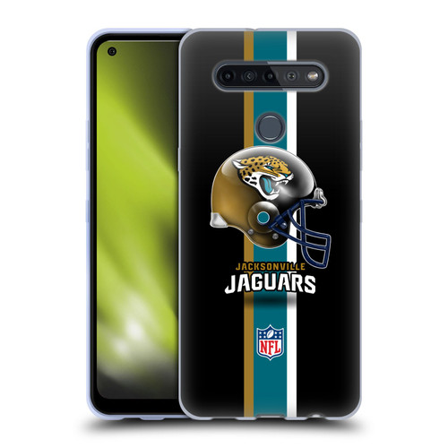 NFL Jacksonville Jaguars Logo Helmet Soft Gel Case for LG K51S