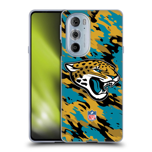 NFL Jacksonville Jaguars Logo Camou Soft Gel Case for Motorola Edge X30