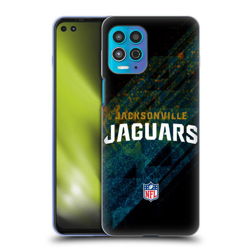 NFL Jacksonville Jaguars Logo Blur Soft Gel Case for Motorola Moto G100