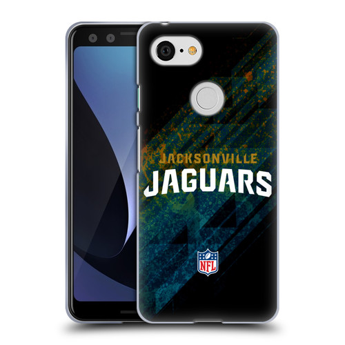 NFL Jacksonville Jaguars Logo Blur Soft Gel Case for Google Pixel 3