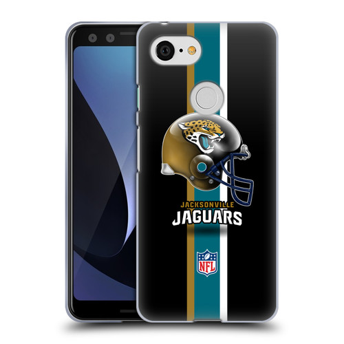 NFL Jacksonville Jaguars Logo Helmet Soft Gel Case for Google Pixel 3