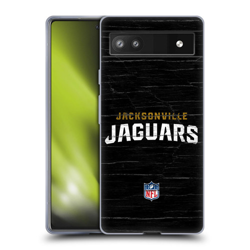 NFL Jacksonville Jaguars Logo Distressed Look Soft Gel Case for Google Pixel 6a