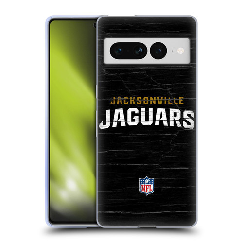 NFL Jacksonville Jaguars Logo Distressed Look Soft Gel Case for Google Pixel 7 Pro