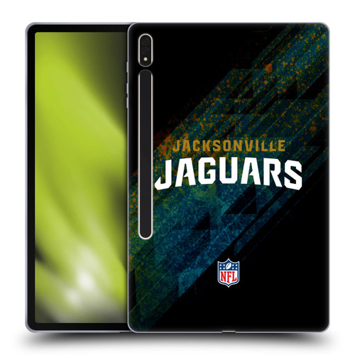 NFL Jacksonville Jaguars Logo Blur Soft Gel Case for Samsung Galaxy Tab S8 Plus