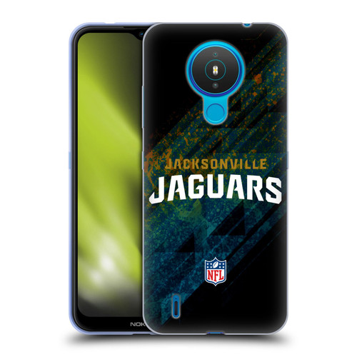 NFL Jacksonville Jaguars Logo Blur Soft Gel Case for Nokia 1.4