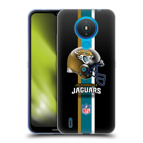 NFL Jacksonville Jaguars Logo Helmet Soft Gel Case for Nokia 1.4
