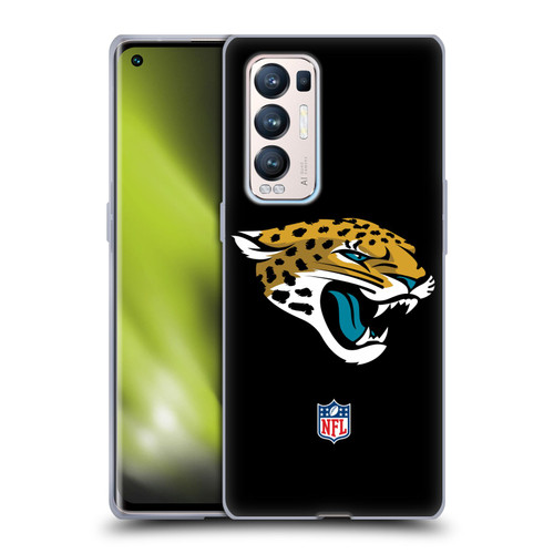 NFL Jacksonville Jaguars Logo Plain Soft Gel Case for OPPO Find X3 Neo / Reno5 Pro+ 5G