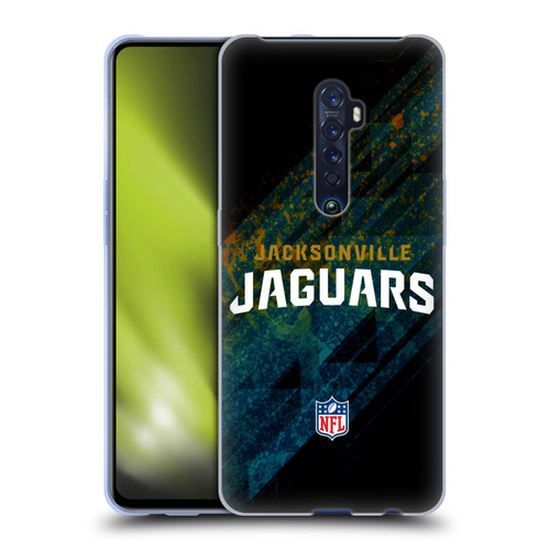 NFL Jacksonville Jaguars Logo Blur Soft Gel Case for OPPO Reno 2