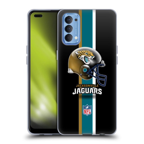 NFL Jacksonville Jaguars Logo Helmet Soft Gel Case for OPPO Reno 4 5G